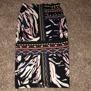 Lily white mid length skirt